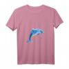 Damen Delfin Taucher Wale Tümmler Delphin T-Shirt mit V-Ausschnitt – Leichtes Meeresmotiv für Meerestierfans & Tauchbegeisterte