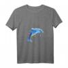 Damen Delfin Taucher Wale Tümmler Delphin T-Shirt mit V-Ausschnitt – Leichtes Meeresmotiv für Meerestierfans & Tauchbegeisterte