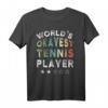 Lustiges Worlds Okayest Tennis Player T-Shirt – Perfekt für Tennisfans und Hobbyspieler mit Humor