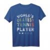 Lustiges Worlds Okayest Tennis Player T-Shirt – Perfekt für Tennisfans und Hobbyspieler mit Humor
