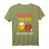 Ping-Pong Tischtennis & Bier Witziges Party Geschenk T-Shirt – Lustiges Sport- und Bierliebhaber-Shirt für Vereins- und Feierabendspiele