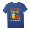 Ping-Pong Tischtennis & Bier Witziges Party Geschenk T-Shirt – Lustiges Sport- und Bierliebhaber-Shirt für Vereins- und Feierabendspiele