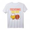 Ping-Pong Tischtennis & Bier Witziges Party Geschenk T-Shirt – Lustiges Sport- und Bierliebhaber-Shirt für Vereins- und Feierabendspiele