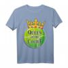 Lustiges Tennis Damen T-Shirt - Queen of the Court, Witzige Geschenkidee für Tennisspielerinnen & Turnier-Outfit
