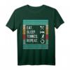 Eat Sleep Tennis Repeat T-Shirt – Lustiges Tennismotiv für Damen, Herren & Kinder, perfekt für Turniere, Training & Tennisvereine
