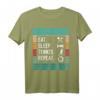Eat Sleep Tennis Repeat T-Shirt – Lustiges Tennismotiv für Damen, Herren & Kinder, perfekt für Turniere, Training & Tennisvereine