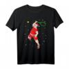 Lustiges Tennis Weihnachtsmann T-Shirt – Perfektes Weihnachtsgeschenk für Tennisspieler und Fans mit Tennisschläger-Design