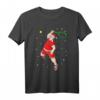 Lustiges Tennis Weihnachtsmann T-Shirt – Perfektes Weihnachtsgeschenk für Tennisspieler und Fans mit Tennisschläger-Design