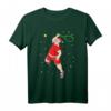 Lustiges Tennis Weihnachtsmann T-Shirt – Perfektes Weihnachtsgeschenk für Tennisspieler und Fans mit Tennisschläger-Design