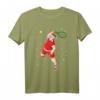 Lustiges Tennis Weihnachtsmann T-Shirt – Perfektes Weihnachtsgeschenk für Tennisspieler und Fans mit Tennisschläger-Design