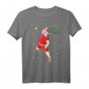 Lustiges Tennis Weihnachtsmann T-Shirt – Perfektes Weihnachtsgeschenk für Tennisspieler und Fans mit Tennisschläger-Design