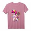 Tennisschläger Tennisspieler Einhorn Geschenk Tennis T-Shirt für Mädchen – Lustiges Tennisoutfit für Geburtstag, Weihnachten & Tennisplatz