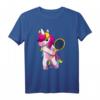 Tennisschläger Tennisspieler Einhorn Geschenk Tennis T-Shirt für Mädchen – Lustiges Tennisoutfit für Geburtstag, Weihnachten & Tennisplatz