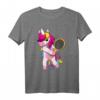 Tennisschläger Tennisspieler Einhorn Geschenk Tennis T-Shirt für Mädchen – Lustiges Tennisoutfit für Geburtstag, Weihnachten & Tennisplatz