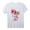 Tennisschläger Tennisspieler Einhorn Geschenk Tennis T-Shirt für Mädchen – Lustiges Tennisoutfit für Geburtstag, Weihnachten & Tennisplatz