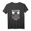 Frau Zeigt Tischtennis Tischtennisspielerin Ping Pong T-Shirt - Lustiges Geschenk für Damen beim Turnier