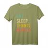 Eat Sleep Tennis Repeat T-Shirt - Lustiges Retro Vintage Tennis Shirt für Fans, Spieler und Trainer mit Humor