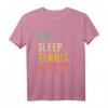 Eat Sleep Tennis Repeat T-Shirt - Lustiges Retro Vintage Tennis Shirt für Fans, Spieler und Trainer mit Humor