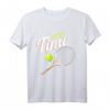 Tennis Motiv T-Shirt mit Schläger & Tennisball - Lustiges Outfit für den Tennisplatz & Turnier, Geschenkidee für Tennisliebhaber