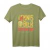 Tennis und Bier darum bin ich hier | Lustiges Verein Tennisspieler T-Shirt für Sportfans und Geschenkideen