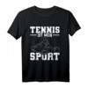 Sportler Motiv Tennisspieler Geschenk Tennis T-Shirt – Perfektes Geschenk für Tennisspieler, Trainer & Tennisliebhaber zu Weihnachten & Geburtstag