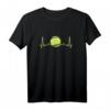 40 Geburtstag T-Shirt für Tennisspieler mit Tennisball & Herzschlag - Perfektes Geschenk zum Jubiläum