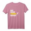 Eat Sleep Tennis Repeat - Tennisspieler Geschenk T-Shirt mit Motiv für Tennisfans, Trainer & Verein
