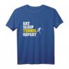 Eat Sleep Tennis Repeat - Tennisspieler Geschenk T-Shirt mit Motiv für Tennisfans, Trainer & Verein