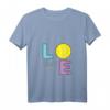 Damen Ich liebe Tennis - Tennisspieler-Geschenk T-Shirt mit V-Ausschnitt, leichtes und stilvolles Tennisshirt für Frauen