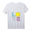 Damen Ich liebe Tennis - Tennisspieler-Geschenk T-Shirt mit V-Ausschnitt, leichtes und stilvolles Tennisshirt für Frauen