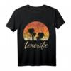 Teneriffa Vintage Retro Sonnenuntergang T-Shirt – Klassisch geschnitten, perfekt für Natur- und Sonnenuntergangs-Fans