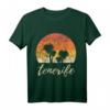 Teneriffa Vintage Retro Sonnenuntergang T-Shirt – Klassisch geschnitten, perfekt für Natur- und Sonnenuntergangs-Fans