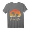 Teneriffa Vintage Retro Sonnenuntergang T-Shirt – Klassisch geschnitten, perfekt für Natur- und Sonnenuntergangs-Fans