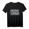 Die Würde Des Menschen Ist Unantastbar T-Shirt - Grundgesetz Art. 1 GG, Protest gegen Unterdrückung & Für Freiheitsrechte