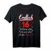 Lustiges 16. Geburtstag T-Shirt - 'Endlich 16 ich kann alles ich weiß alles' für Teenager, Geburtstagsgeschenk für Jugendliche