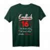Lustiges 16. Geburtstag T-Shirt - 'Endlich 16 ich kann alles ich weiß alles' für Teenager, Geburtstagsgeschenk für Jugendliche
