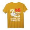 Herren T-Shirt zum 65. Geburtstag mit Spruch 'Vor 65 Jahren war ich mal der Schnellste' – Witziges Geschenk für Männer, Papa, Ehemann & Opa