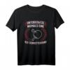 Unterschätze niemals eine Old Schmetterhand Tischtennis T-Shirt – Lustiges Spruchshirt für Tischtennisspieler mit Humor