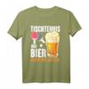 Tischtennis und Bier Spruch T-Shirt - Lustiges Geschenk für Tischtennisfans, Freaks, Profi, Anfänger & Trainer