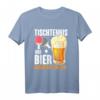 Tischtennis und Bier Spruch T-Shirt - Lustiges Geschenk für Tischtennisfans, Freaks, Profi, Anfänger & Trainer