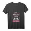 Damen Echte Mädchen Tischtennis T-Shirt mit V-Ausschnitt - Lustiges Geschenk für Tischtennisspielerinnen und Turnierfans