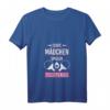 Damen Echte Mädchen Tischtennis T-Shirt mit V-Ausschnitt - Lustiges Geschenk für Tischtennisspielerinnen und Turnierfans