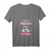 Damen Echte Mädchen Tischtennis T-Shirt mit V-Ausschnitt - Lustiges Geschenk für Tischtennisspielerinnen und Turnierfans