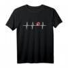 Tischtennis Herzschlag T-Shirt – Lustiges Geschenk für Hobby- und Profispieler, Geburtstags- und Weihnachtsgeschenkidee für Männer, Frauen, Jungen und Mädchen
