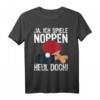 Lustiges Tischtennis T-Shirt mit Spruch - 'Ja, ich spiele Noppen! Heul Doch!' für Spieler, Trainer & Fans