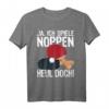 Lustiges Tischtennis T-Shirt mit Spruch - 'Ja, ich spiele Noppen! Heul Doch!' für Spieler, Trainer & Fans