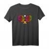 Leopard Tischtennisschläger Damen Mädchen Tischtennis T-Shirt – Buntes Motiv, Perfekt für Training & Freizeit