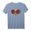 Leopard Tischtennisschläger Damen Mädchen Tischtennis T-Shirt – Buntes Motiv, Perfekt für Training & Freizeit