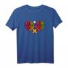 Leopard Tischtennisschläger Damen Mädchen Tischtennis T-Shirt – Buntes Motiv, Perfekt für Training & Freizeit