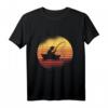 Retro Angler Sonnenuntergang Fischer Angel T-Shirt – Perfektes Geschenk für Fischer, Angler & Fischliebhaber für Geburtstag & Weihnachten